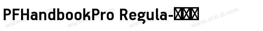 PFHandbookPro Regula字体转换